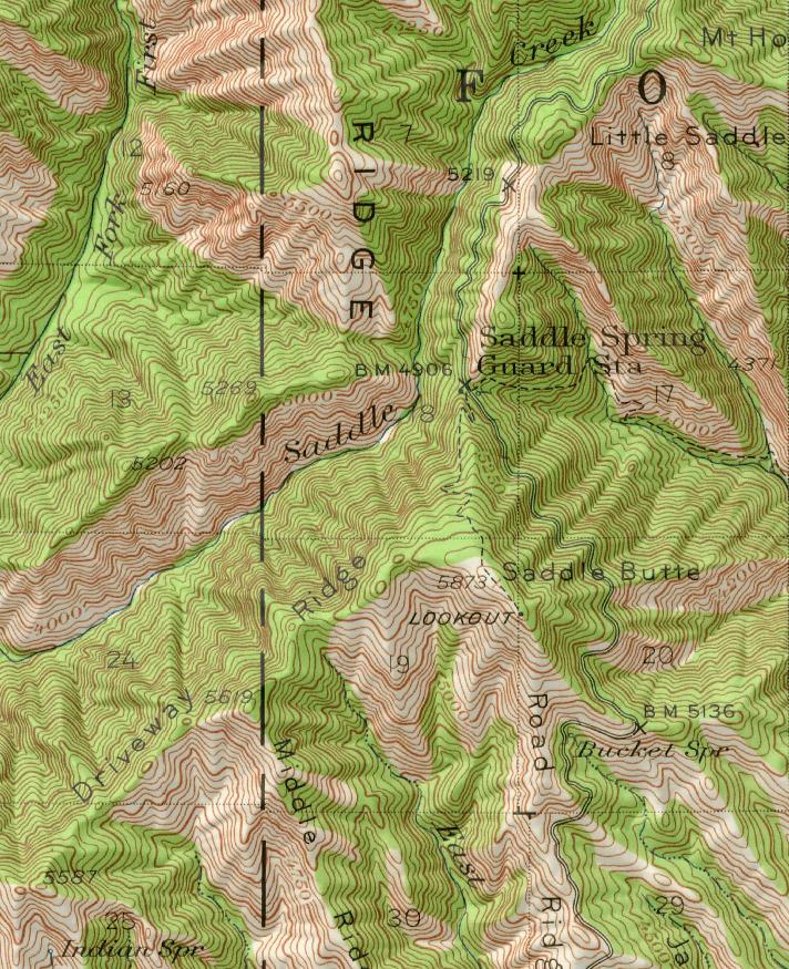 saddle butte map