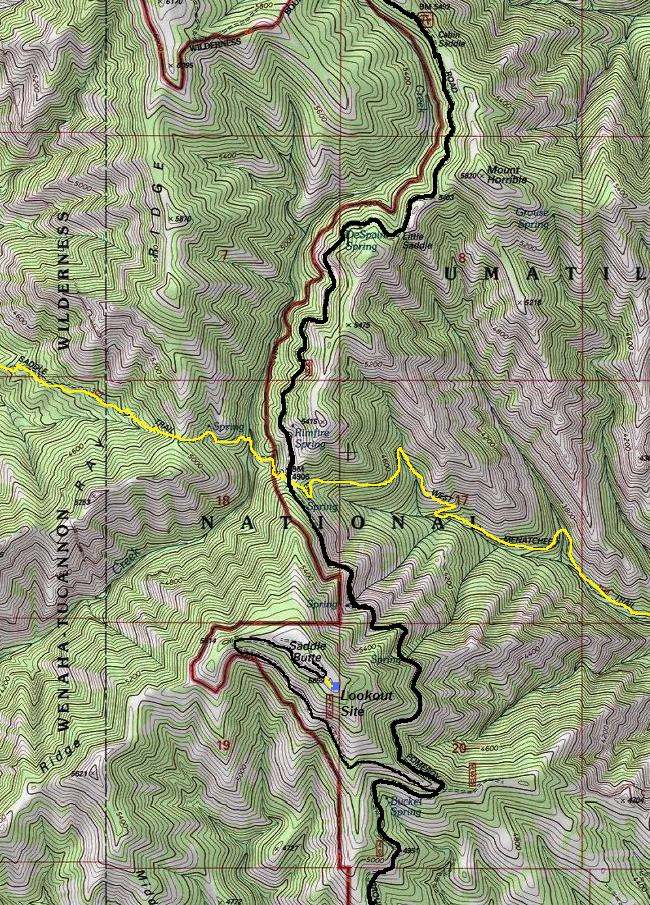 saddle butte topo map