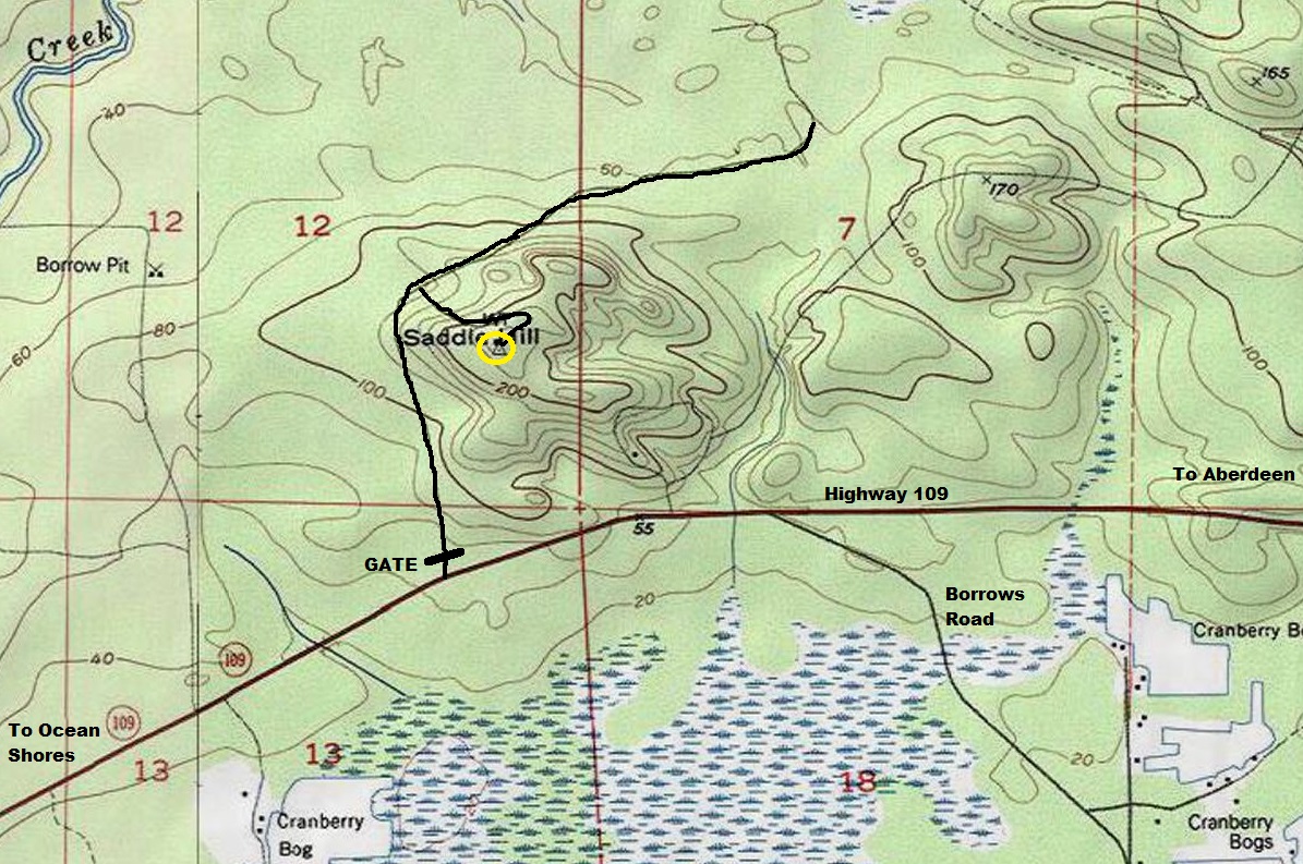 saddle hill map