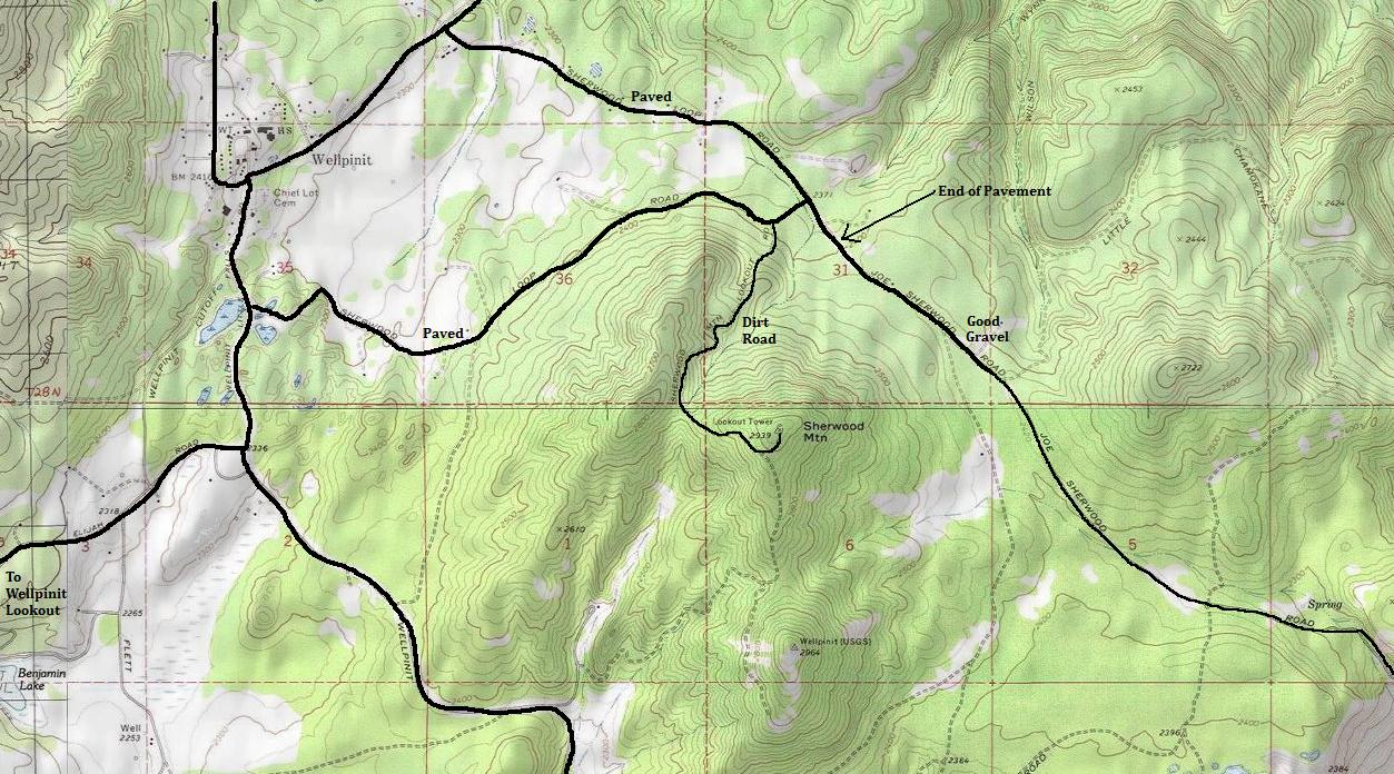 sherwood mountain map
