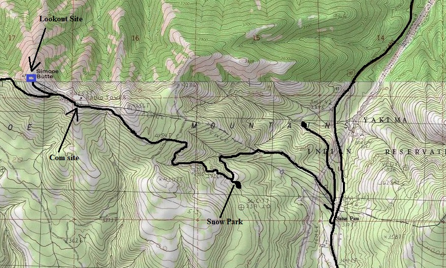 Simcoe Butte Map