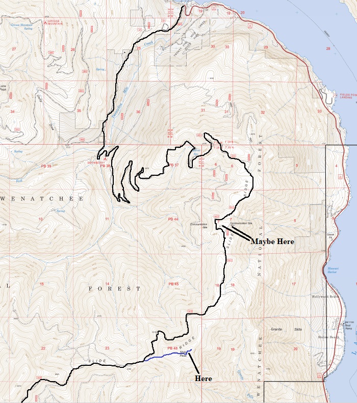 slide peak map