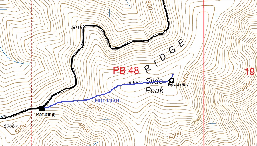 slide peak map