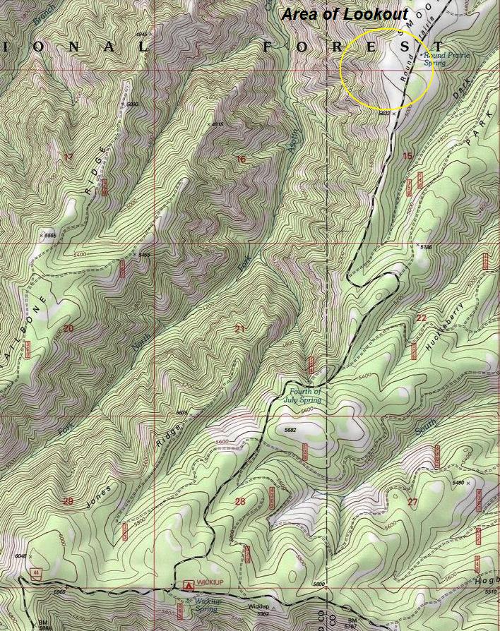 round prairie lookout map