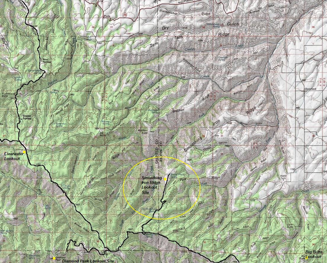 smoothing iron ridge map