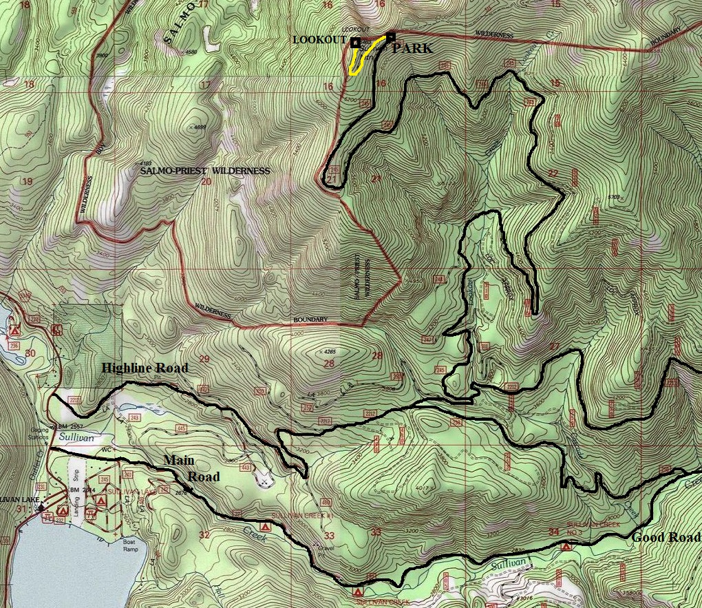 sullivan lookout map