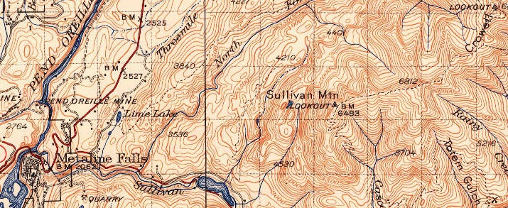 sullivan mountain map