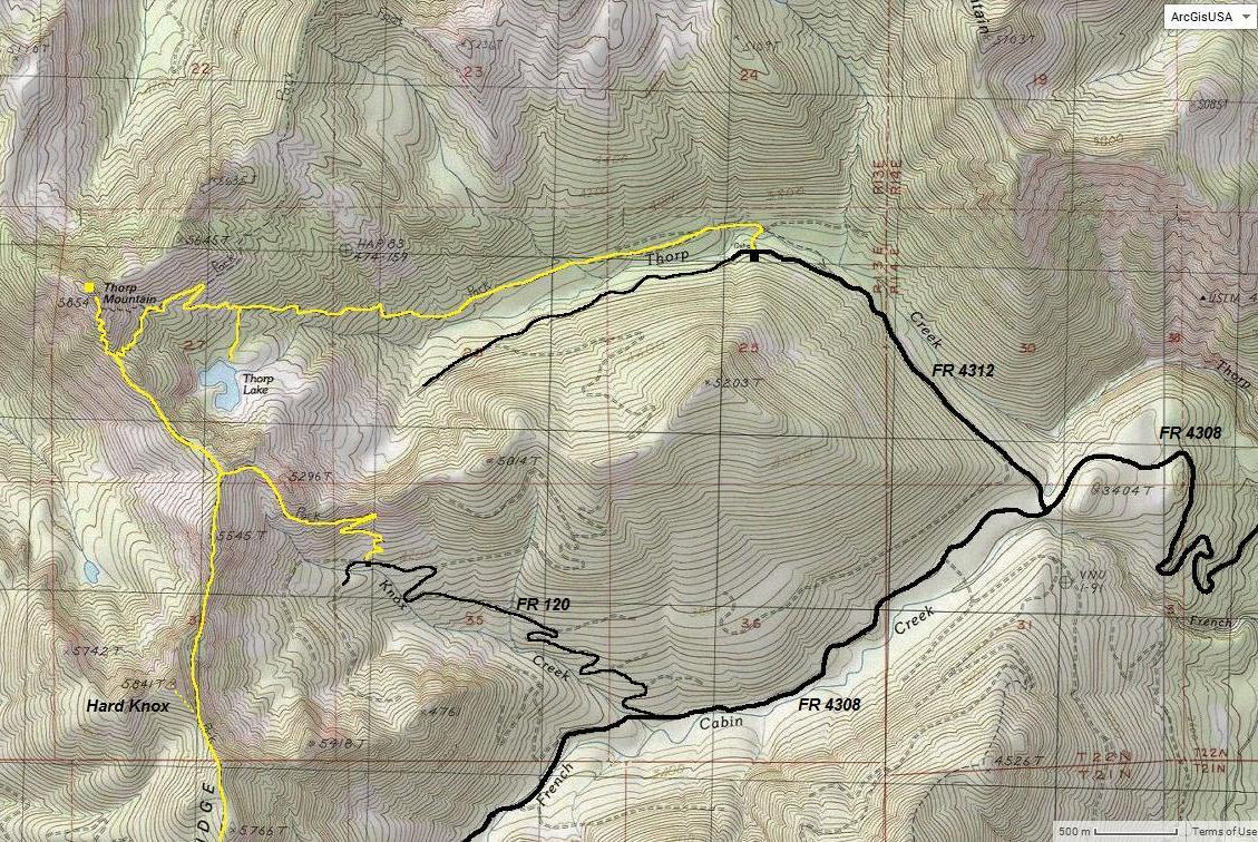 thorp mountain map
