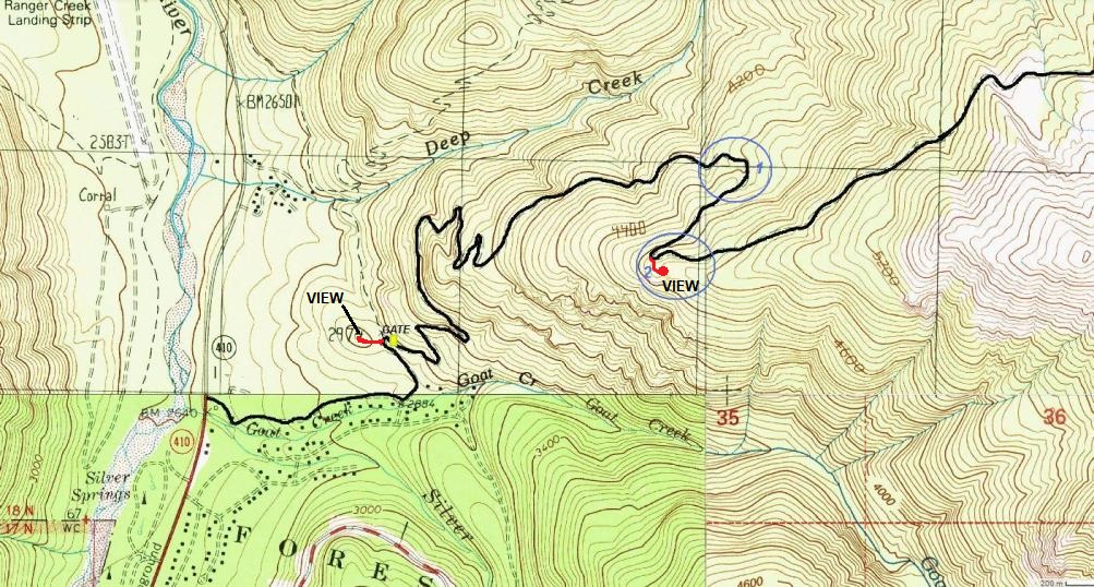 corral pass topo map