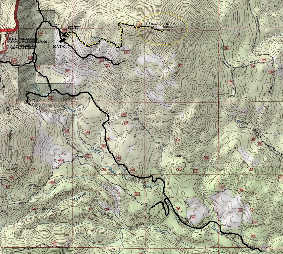 timber mountain lookout map