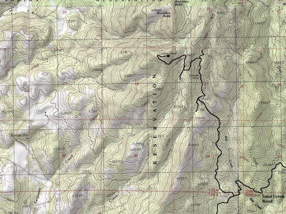 Tower Mountain map