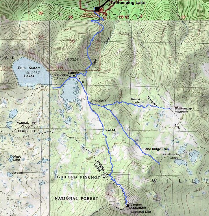 tumac mountain map