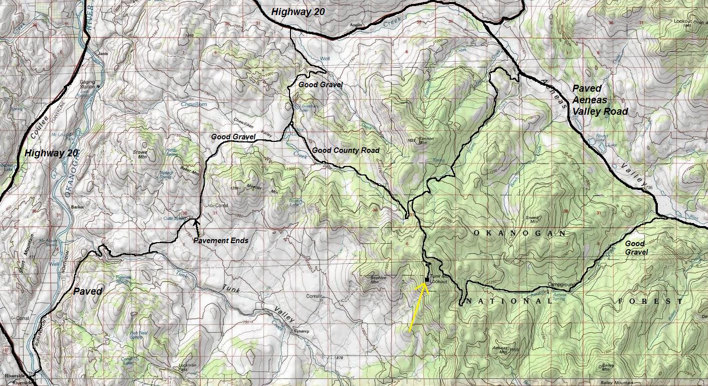 tunk mountain map