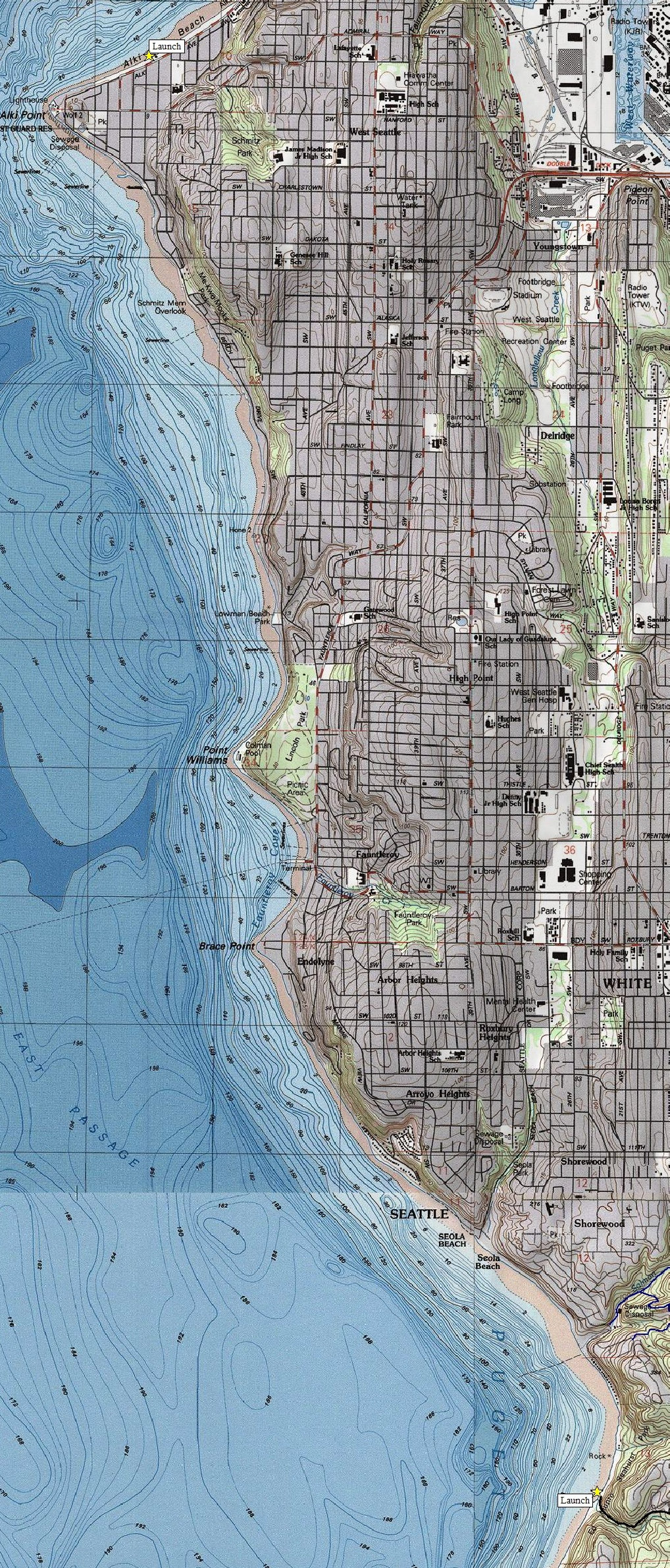 west seattle map