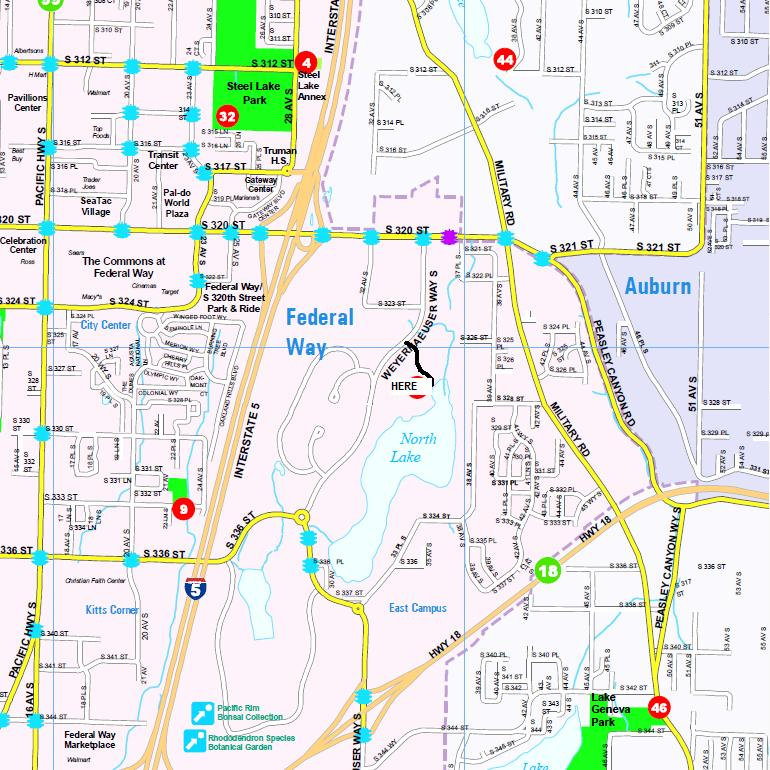 federal way map