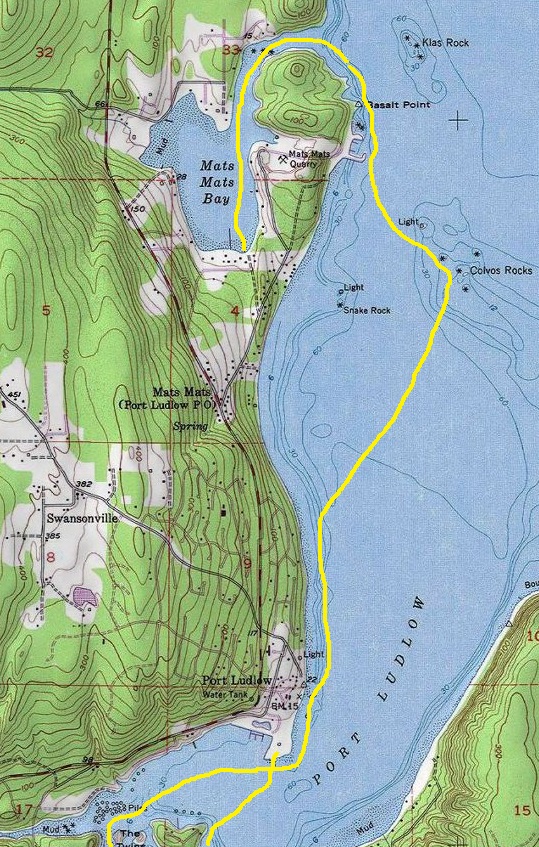 port ludlow kayak tour map