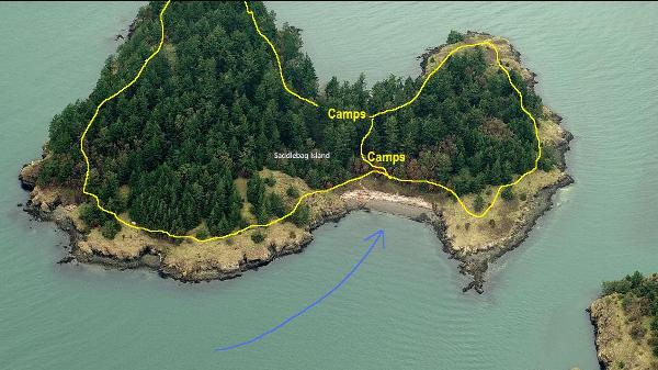 Saddlebag Island trail map