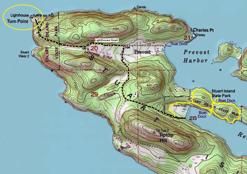 turn point lighthouse map