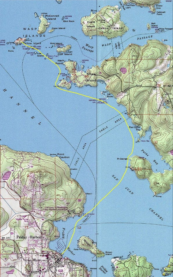 yellow island map