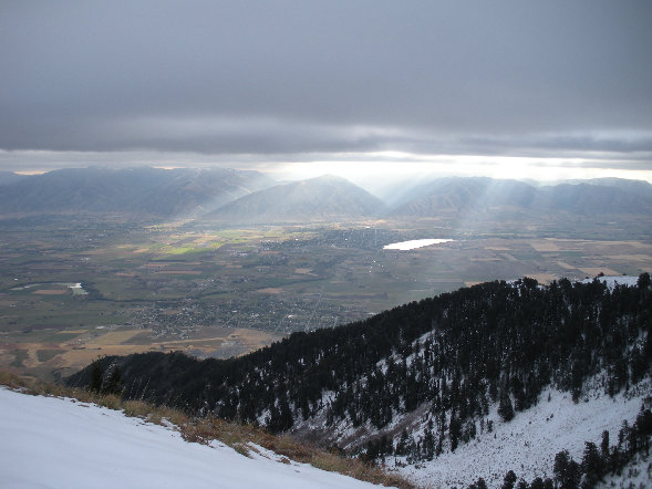 Looking across Cache Valley 