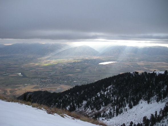 Looking across Cache Valley 