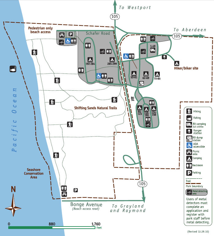 twin harbors state park map