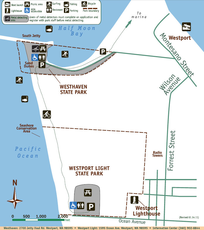Westport Light State Park Map