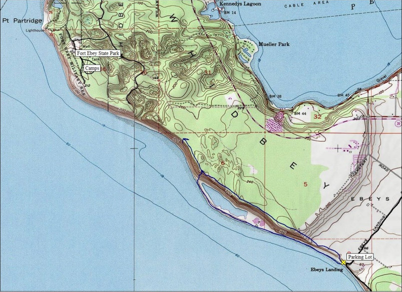 ebeys landing map