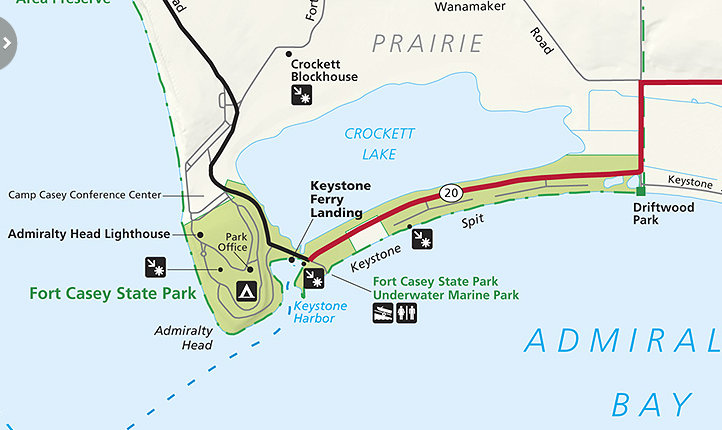 fort casey map