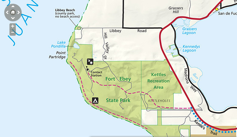 fort ebey map