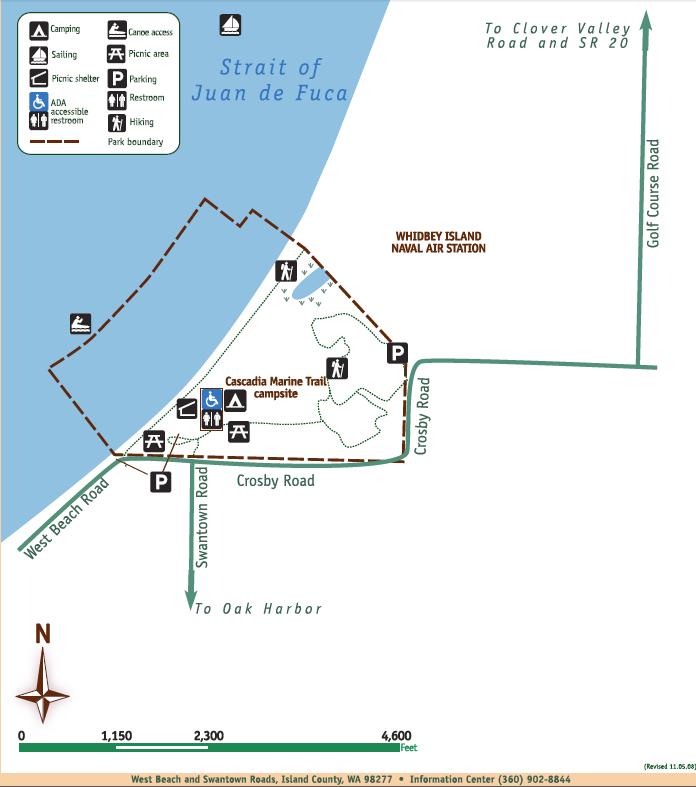 joseph whidbey state park map