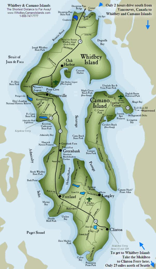 Camano Island map