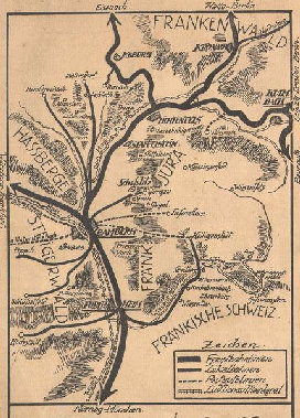 Bamberg Germany map 1912