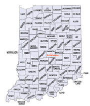 Indiana county map
