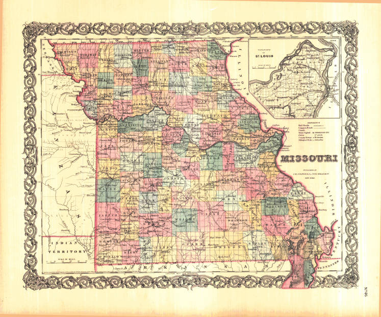 Early Missouri Maps - Historic County Maps