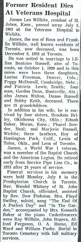obituary of jim willhite