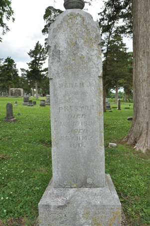 Esquire J. Preston grave