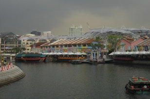 Singapore on a bridge