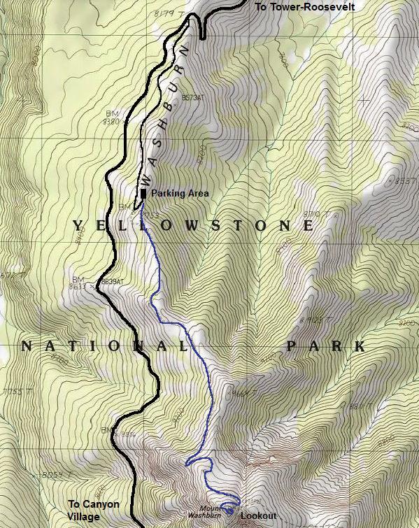 mount washburn map
