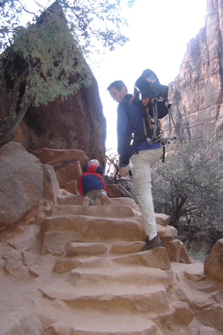 Stairs on the Emerald Pool Trails