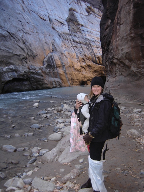 Hiking toward The Narrows