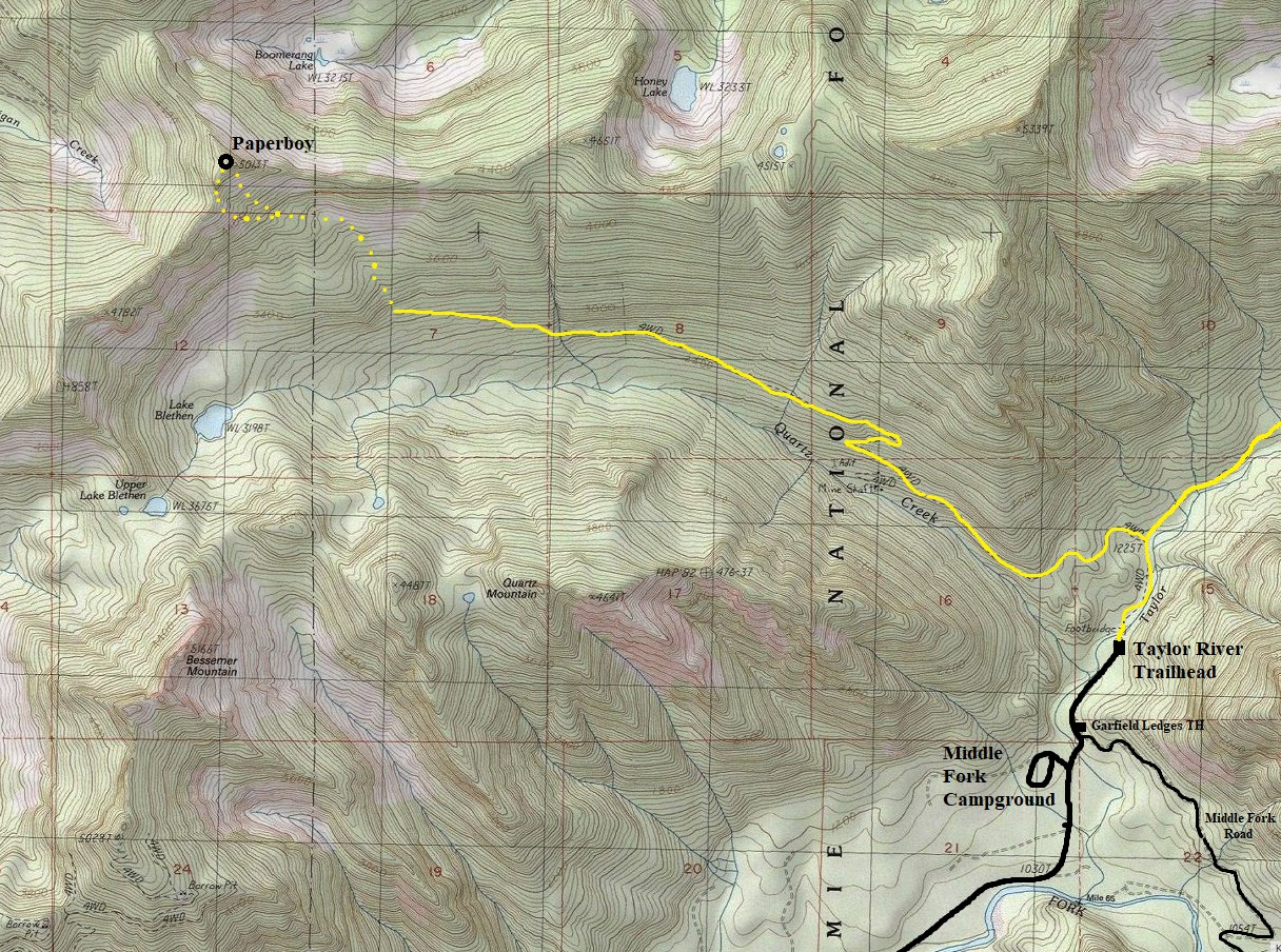 paperboy hiking map