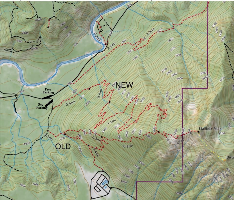 mailbox peak map