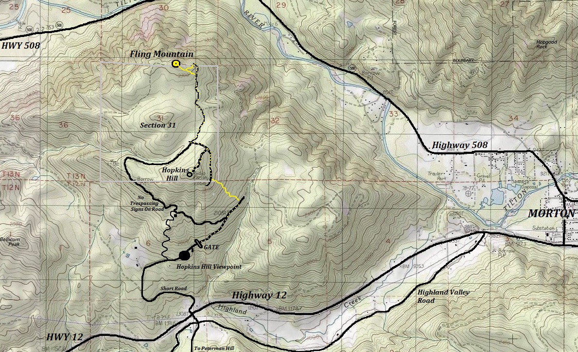 fling mountain topo map