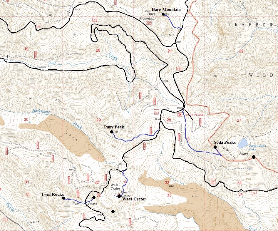 soda peaks map