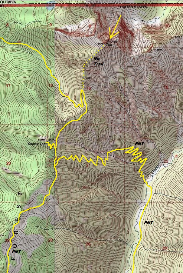 Snowy Top map