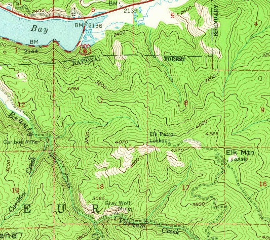 elk mountain map