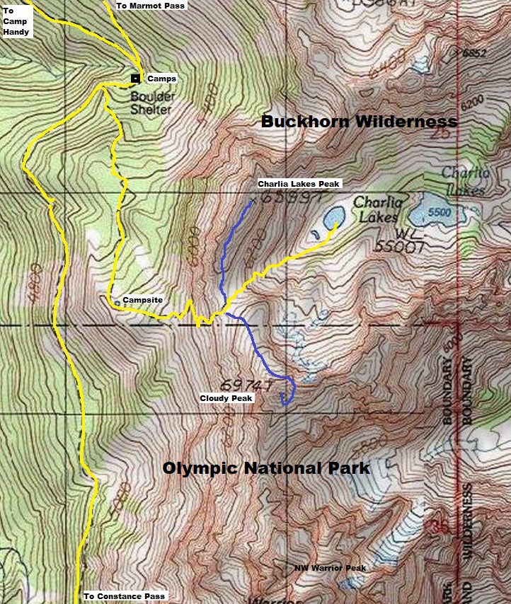 cloudy peak map