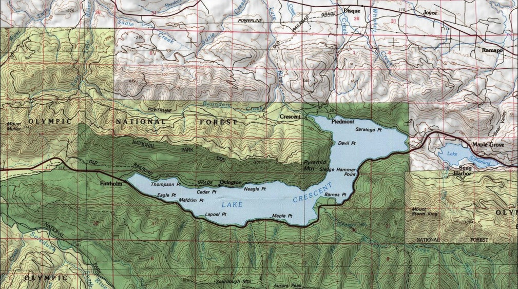 lake crescent map