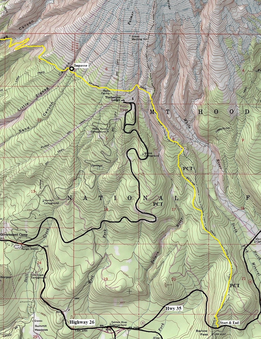 barlow pass map